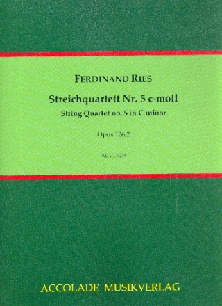 Streichquartett c-Moll Nr.5 op.126,2 Partitur und Stimmen