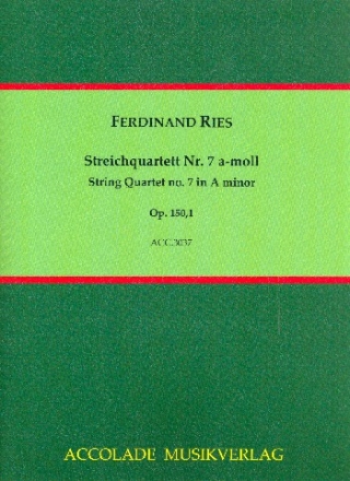 Streichquartett a-Moll Nr.7 op.150,1 Partitur und Stimmen