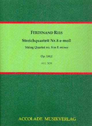 Streichquartett e-Moll Nr.8 op.150,2 Partitur und Stimmen