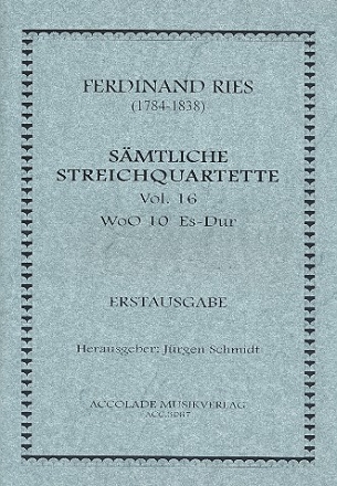 Streichquartett Es-Dur Nr.16 WoO10  Partitur und Stimmen