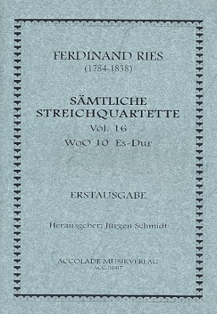 Streichquartett Es-Dur Nr.16 WoO10  Partitur und Stimmen