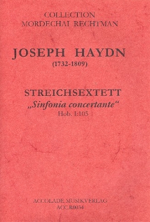 Sinfonia concertante B-Dur Hob.I:105 fr 2 Violinen, 2 Violen und 2 Violoncelli Partitur und Stimmen