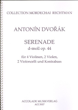 Serenade d-Moll op.44 fr 4 Violinen, 2 Violen, 2 Violoncelli und Kontraba Partitur und Stimmen