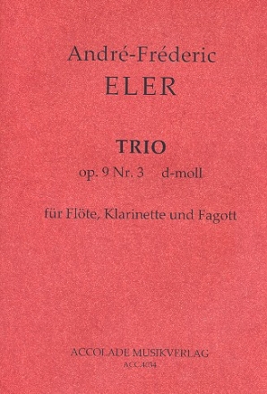 Trio d-Moll op.9,3 fr Flte, Klarinette und Fagott Partitur und Stimmen