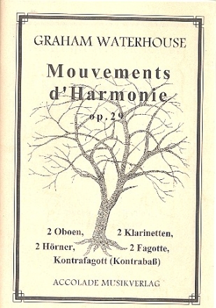 Mouvements d'Harmonie fr 2 Oboen, 2 Klarinetten, 2 Hrner, 2 Fagotte und Kontrafagott Partitur und Stimmen