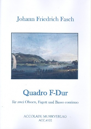 Quadro F-Dur FWV N:F2 fr 2 Oboen, Fagott und Bc Partitur und Stimmen