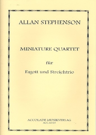 Miniature Quartet  fr Fagott, Violine, Viola und Violoncello Partitur und Stimmen