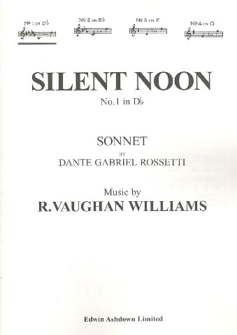 Silent Noon for low voice and piano (D-flat Major)