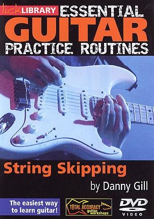 String Skipping DVD-Video Lick Library Essential Guitar Practice Routines