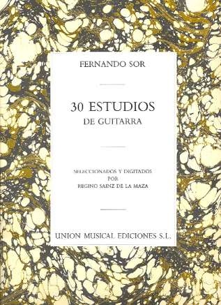 30 estudios para guitarra