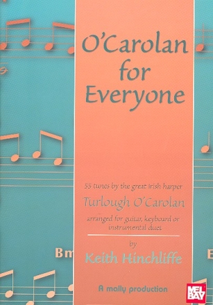 O'Carolan for Everyone: for guitar and keyboard (2 instrumnets) score