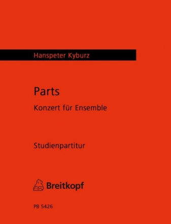 Parts fr groes Ensemble Studienpartitur