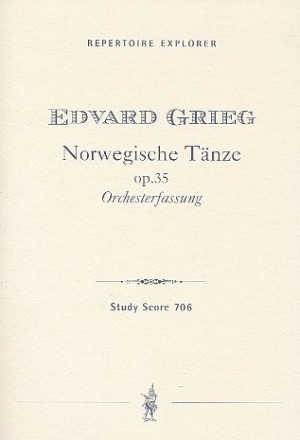 Norwegische Tnze op.35 fr Orchester Studienpartitur