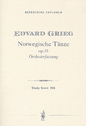 Norwegische Tnze op.35 fr Orchester Studienpartitur