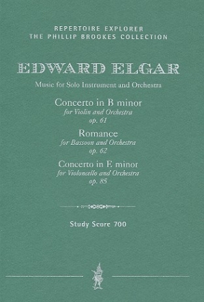 Music for solo instrument and orchestra study score