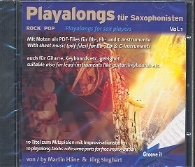 Playalongs fr Saxophonisten - Pop/Rock Band 1 CD