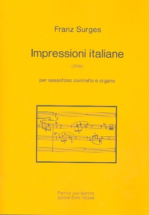Impressioni italiane fr Kontraalt-Saxophon und Orgel