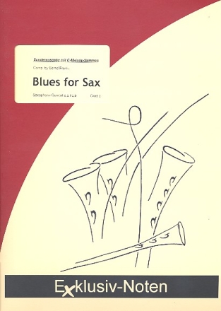 Blues for Sax for 4 saxophones (with C-melody-saxophone) score and parts