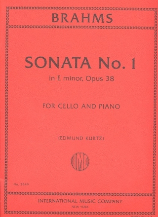 Sonate e-Moll Nr.1 op.38 für Violoncello und Klavier
