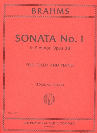 Sonate e-Moll Nr.1 op.38 fr Violoncello und Klavier