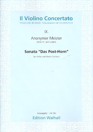 Sonate Das Posthorn fr Violine und Bc
