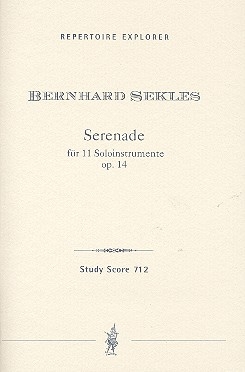 Serenade op.14 fr 11 Instrumente Studienpartitur