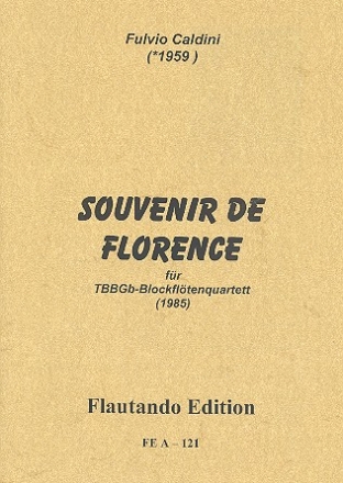 Souvenir de Florence fr 4 Blockflten (TBBGb) 2 Spielpartituren