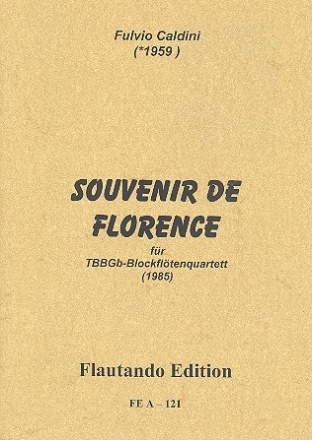 Souvenir de Florence fr 4 Blockflten (TBBGb) 2 Spielpartituren