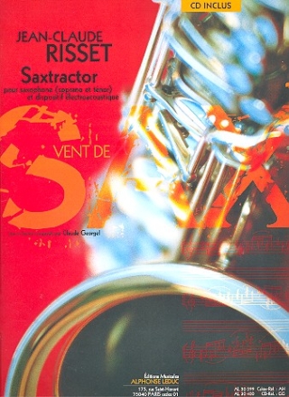 Saxtractor (+CD) pour saxophone soprano ou tnor et dispositif lectroacoustique