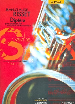 Diptre (+CD) pour saxophone alto et dispositif lectroacoustique