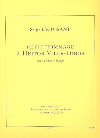 Petit Hommage  Heitor Villa-Lobos pour violon et harpe