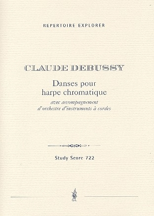 Danses pour harpe chromatique fr Harfe und Streichorchester Studienpartitur