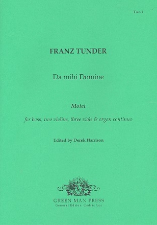 Da mihi Domine fr Bass, 2 Violinen, 3 Violen und Orgel Stimmen