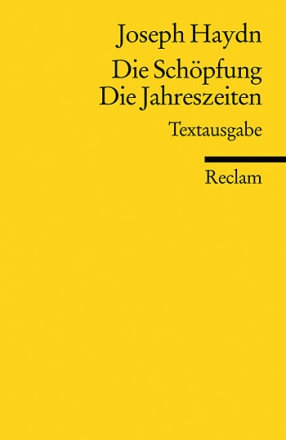 Die Schpfung  und  Die Jahreszeiten Libretto