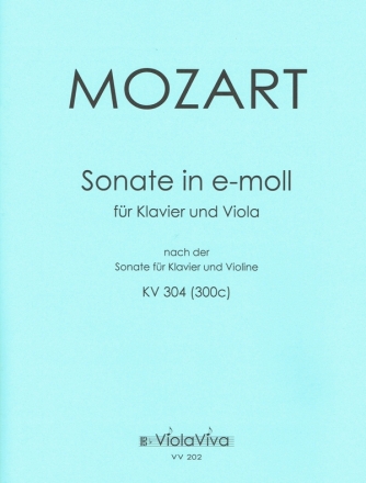 Sonate e-Moll KV304  fr Violine und Klavier fr Viola und Klavier