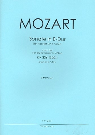 Sonate B-Dur KV306 fr Violine und Klavier fr Viola und Klavier