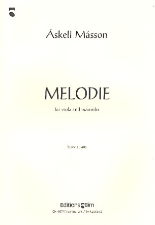 Melodie fr Viola und Marimbaphon Partitur und Stimmen