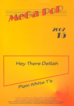 Hey there Delilah: fr Klavier (Gesang/Gitarre) (en)