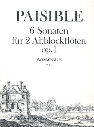 6 Sonaten op.1 fr 2 Altblockflten Spielpartitur