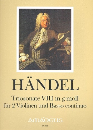 Sonate g-Moll Nr.8 fr 2 Violinen und Bc Stimmen (Bc ausgesetzt)