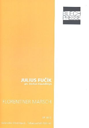 Florentiner Marsch fr 2 Euphonien, Tuba in F und Tuba in B Partitur und Stimmen