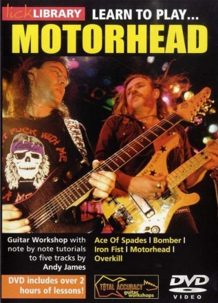 Learn to play Motorhead DVD-Video Lick Library