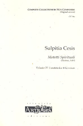 Motetti Spirituali vol.4 for 8-12 voices score