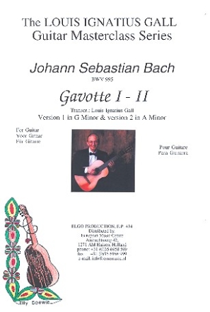 Gavotte 1 and 2 BWV995 for guitar