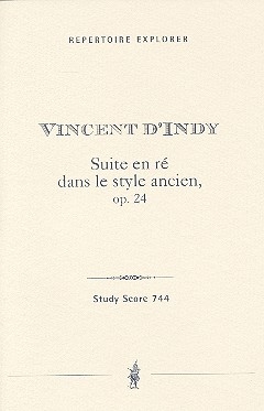 Suite en r dans le style ancien op.24 fr Kammerorchester Studienpartitur