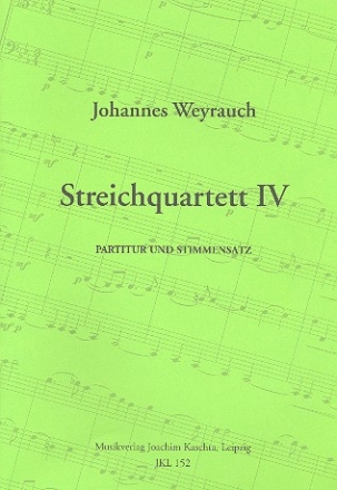 Streichquartett Nr.4 Partitur und Stimmen