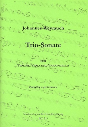 Sonate fr Violine, Viola und Violoncello Partitur und Stimmen