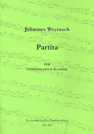 Partita D-Dur fr Cembalo (Klavier)