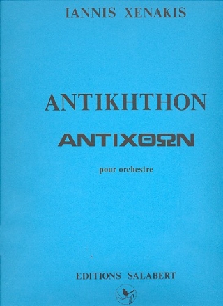Antikhthon für Orchester Partitur