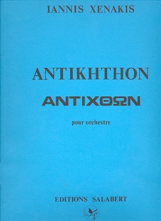 Antikhthon fr Orchester Partitur